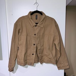 Tan Western Style Denim Jacket